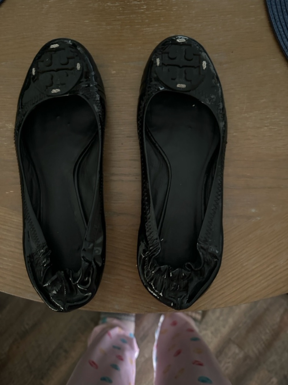 Tory Burch Black Patent Leather Ballet Flats